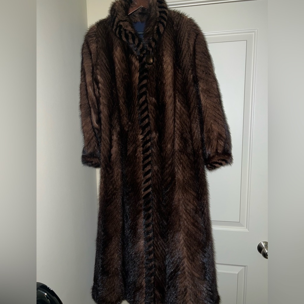 Floor Length Mink Coat REVERSIBLE